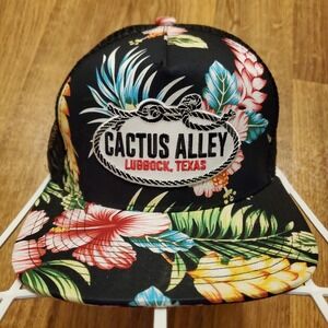Cactus Alley Floral Trucker‎ Hat Cap Adult Lubbock Texas Graphic Print